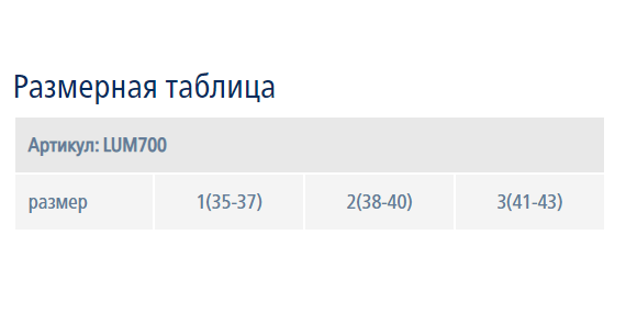 Подпяточник при шпоре Lum700 Luomma, амортизирующий купить в OrtoMir24